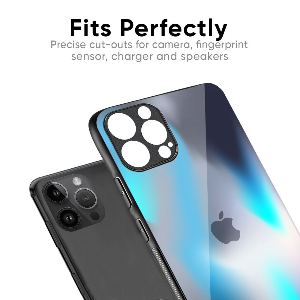 Blue Swan Shadow Glass Case for iPhone 16 Pro Max