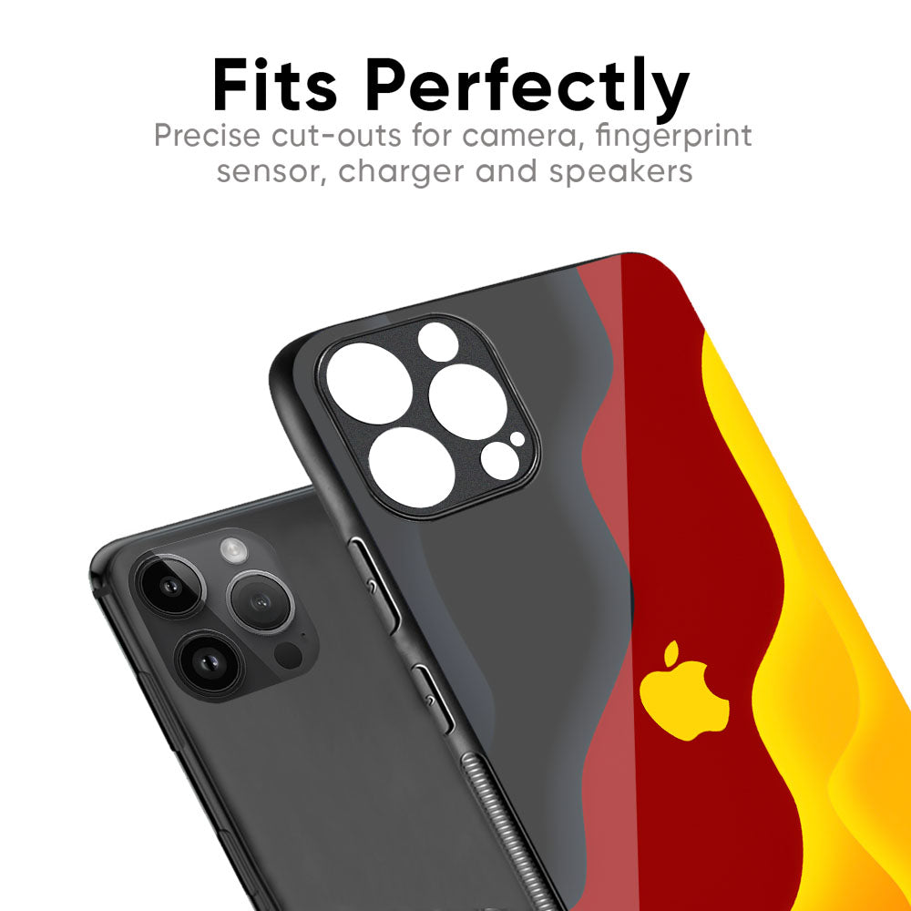 Carnelian Gold Glass Case for iPhone 16 Pro Max