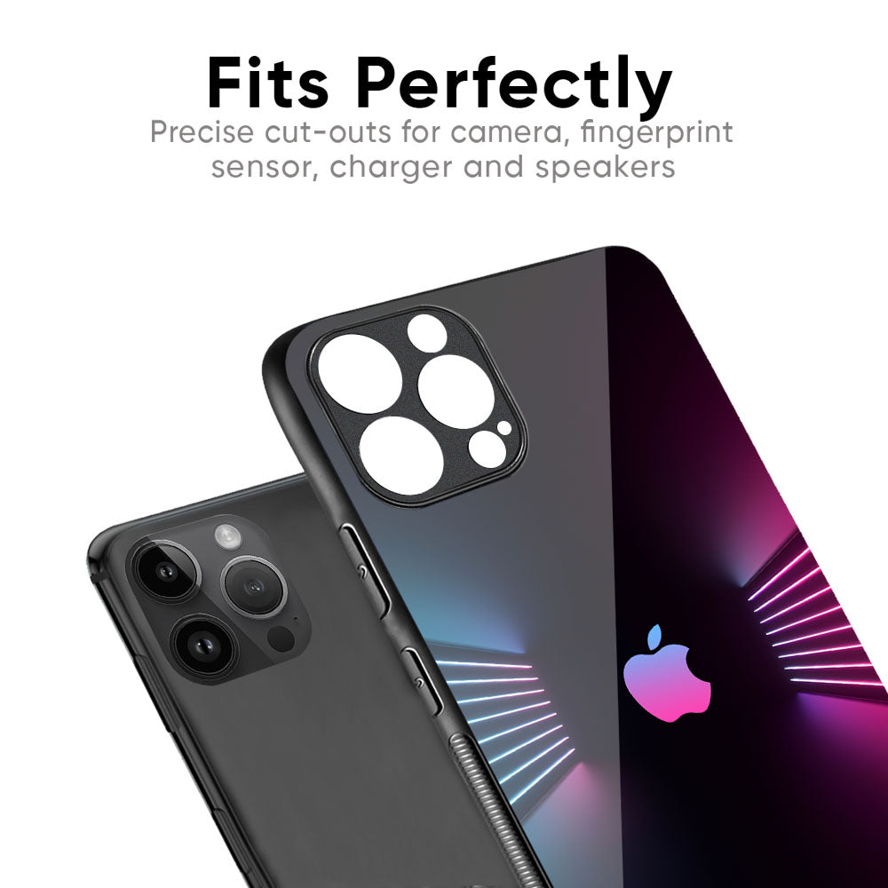 Disco Line Glass Case for iPhone 16 Pro Max