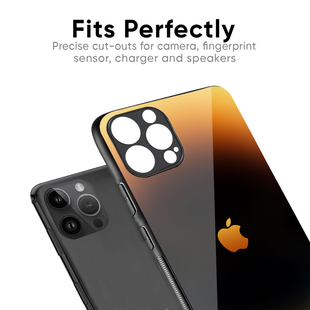Grainy Yellow Glass Case for iPhone 16 Pro Max