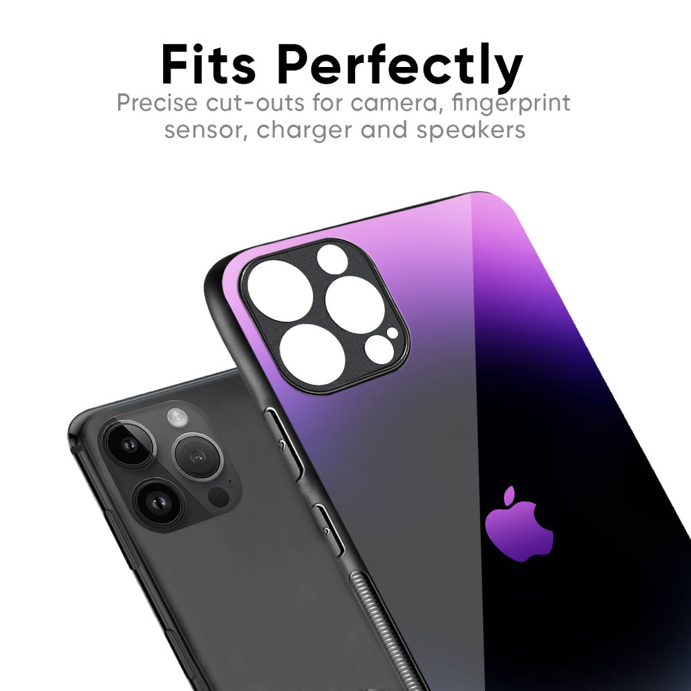 Purple Fusion Glass Case for iPhone 16 Pro Max
