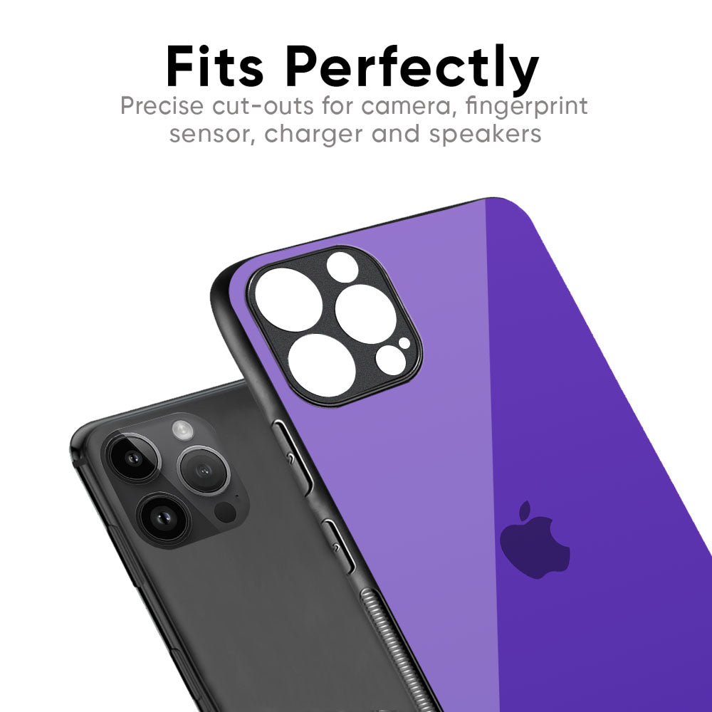 Amethyst Purple Glass Case for iPhone 16 Pro Max