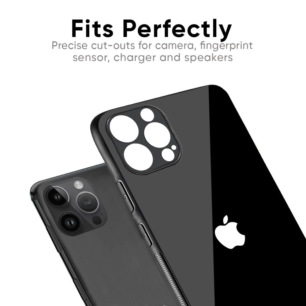 Jet Black Glass Case for iPhone 16 Pro Max