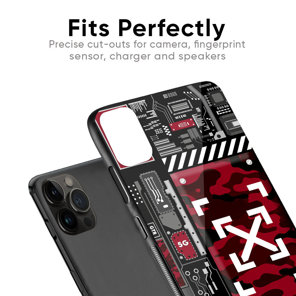 Technology Art Glass Case for iPhone 12