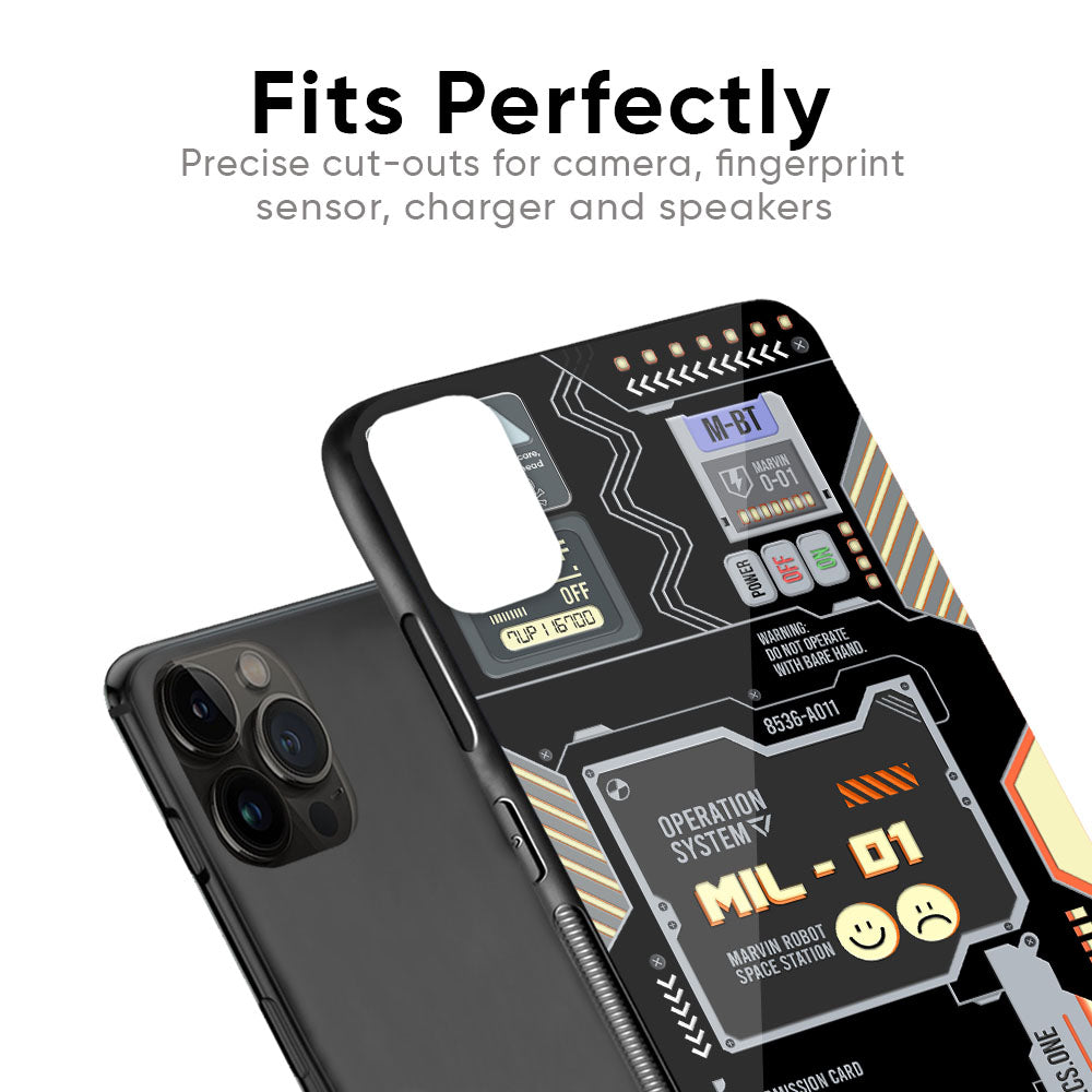 Exposed Parts Glass Case for iPhone 6S