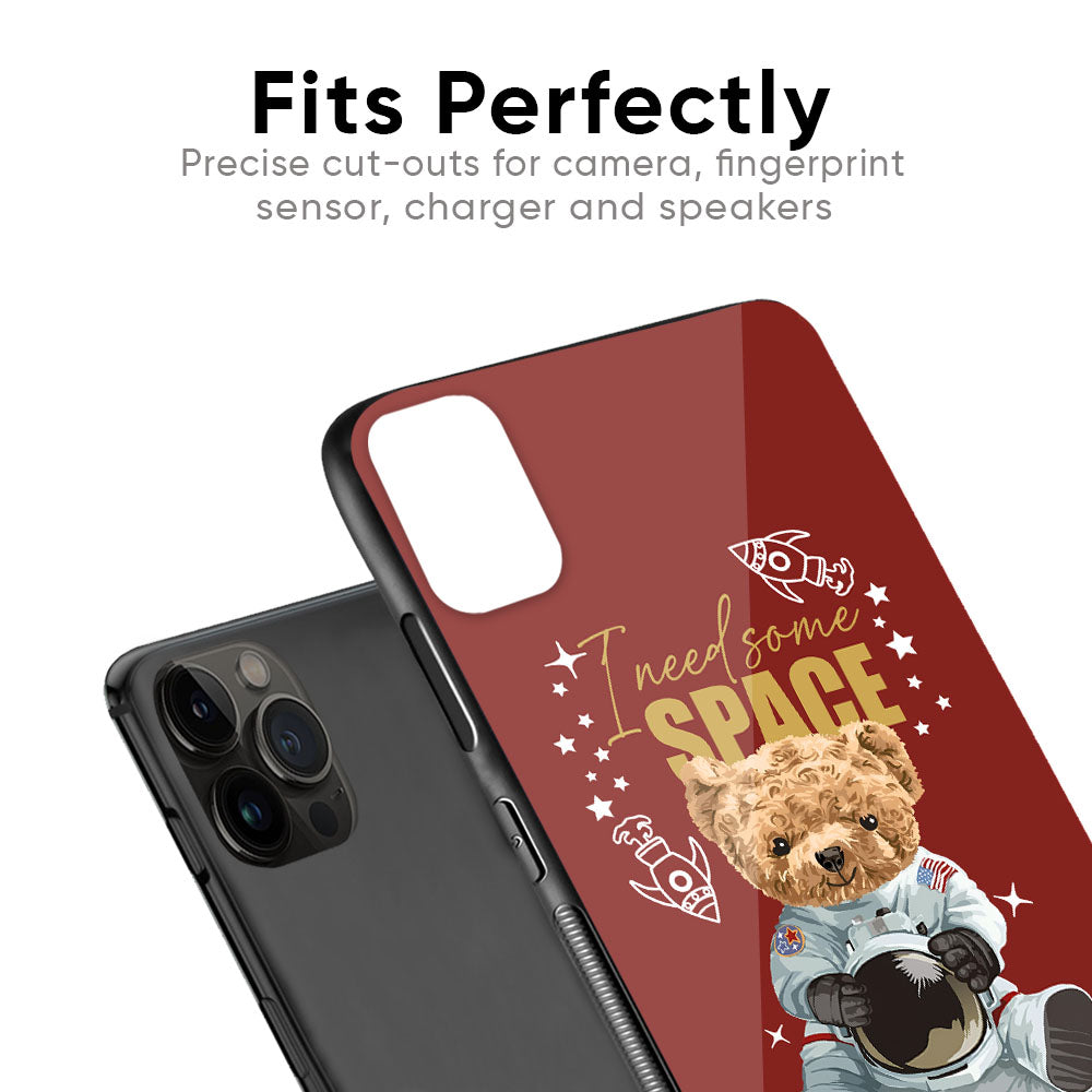 Astronaut Bear Glass Case for iPhone SE 2022