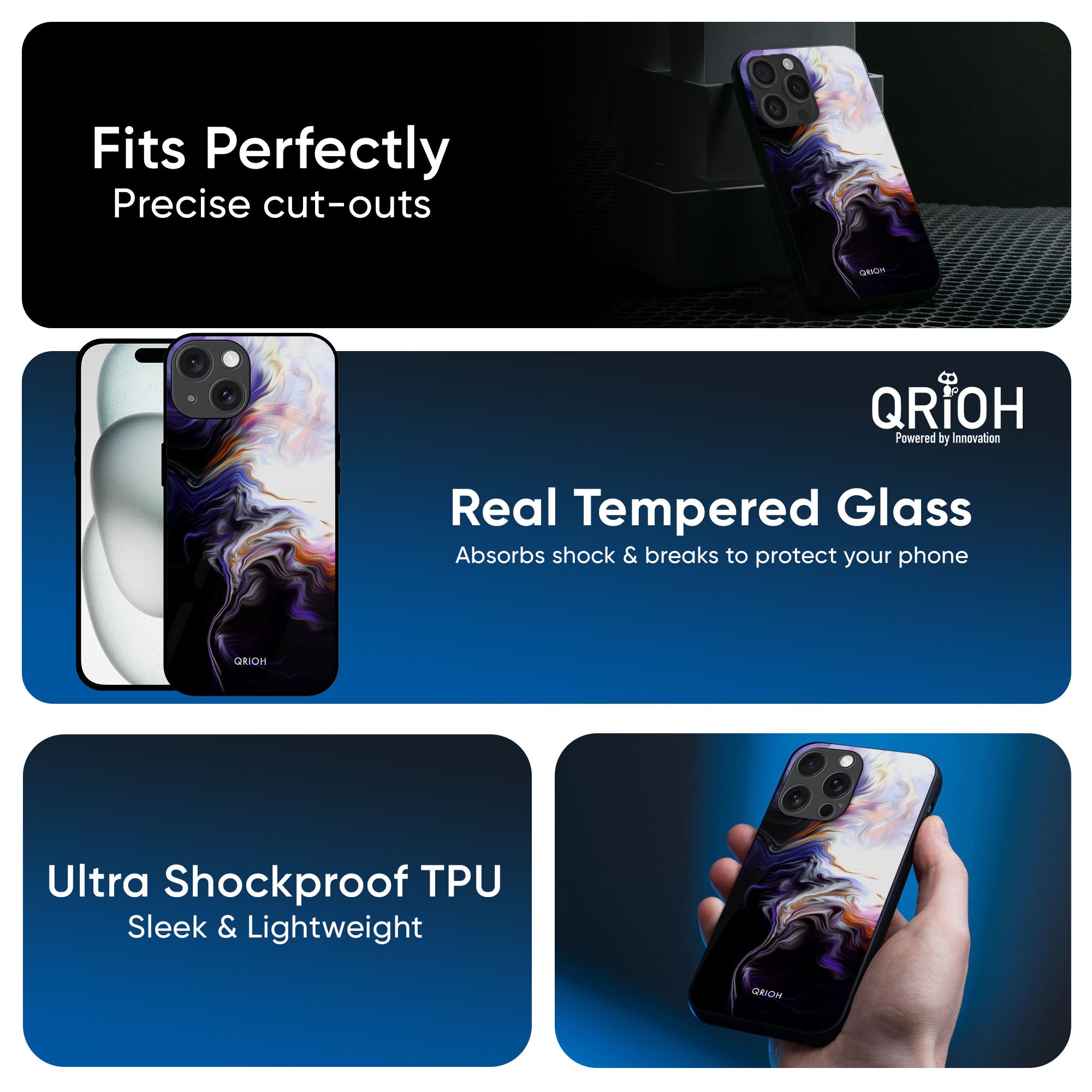 Enigma Smoke Glass Case for iPhone 16 Pro Max