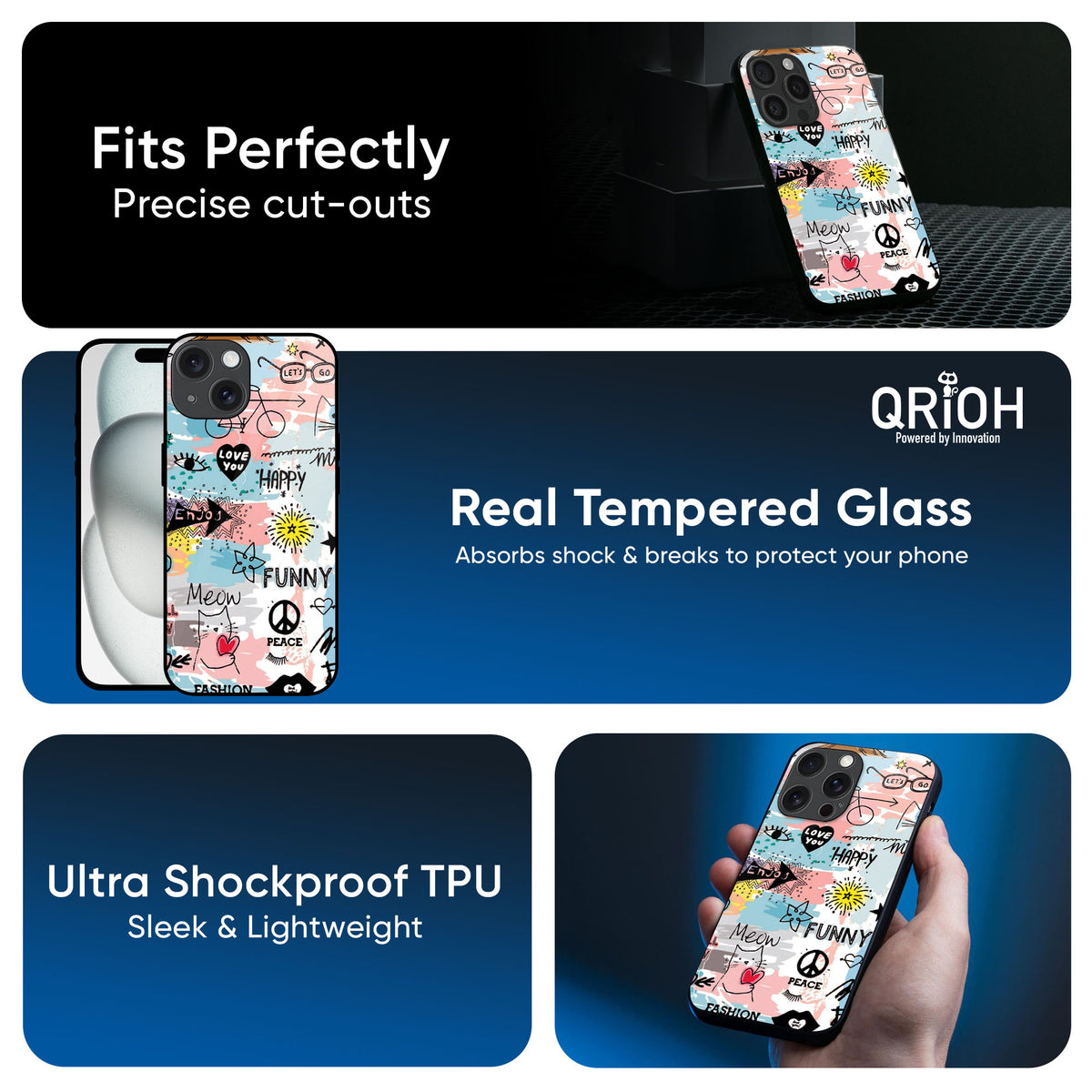 Just For You Glass Case For iPhone 16 Plus