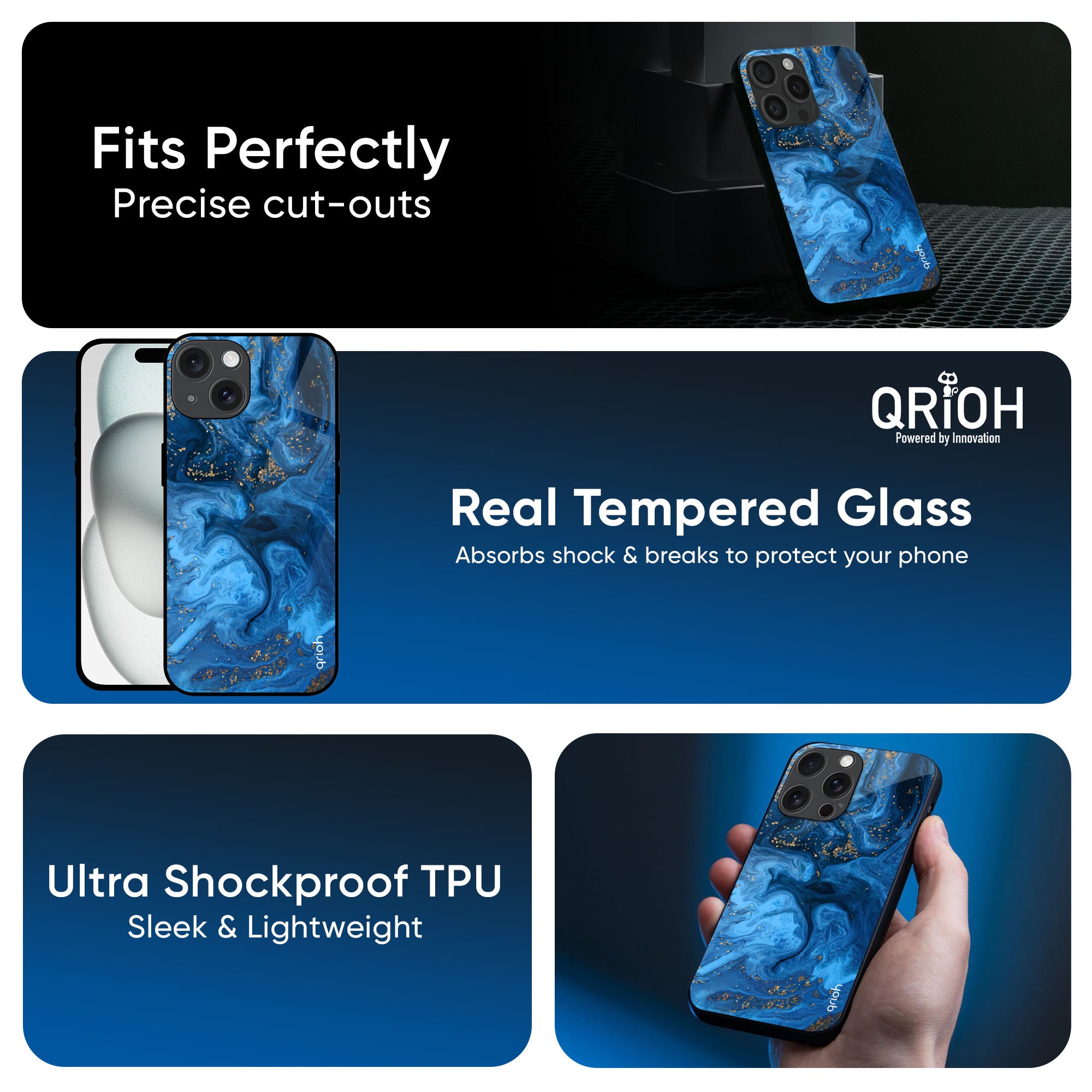 Gold Sprinkle Glass Case for iPhone 16 Pro Max