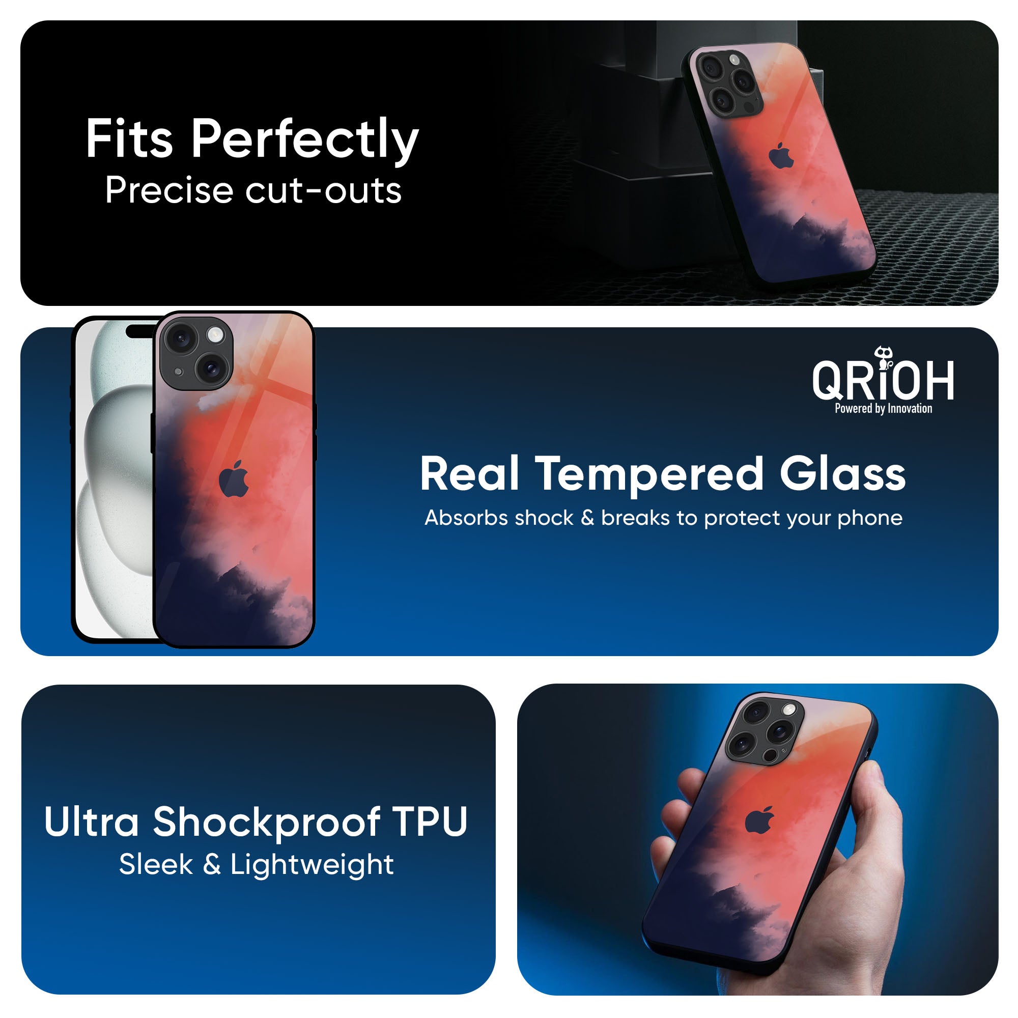 Scary Weather Glass Case for iPhone 16 Pro Max