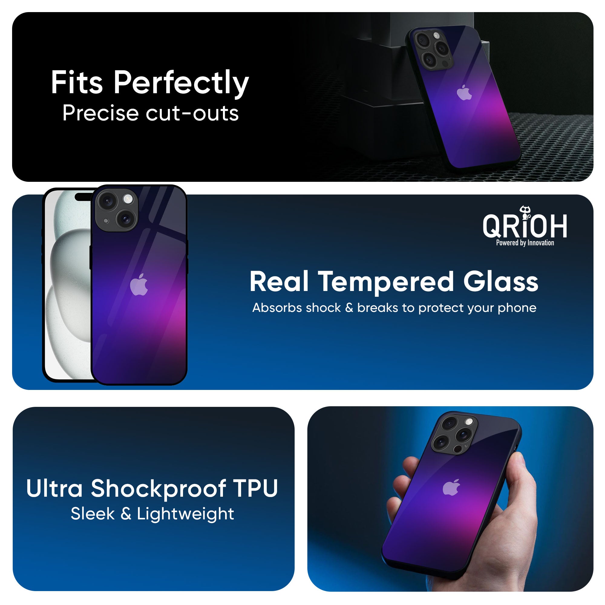 Dual Magic Tone Glass Case for iPhone 16 Pro Max