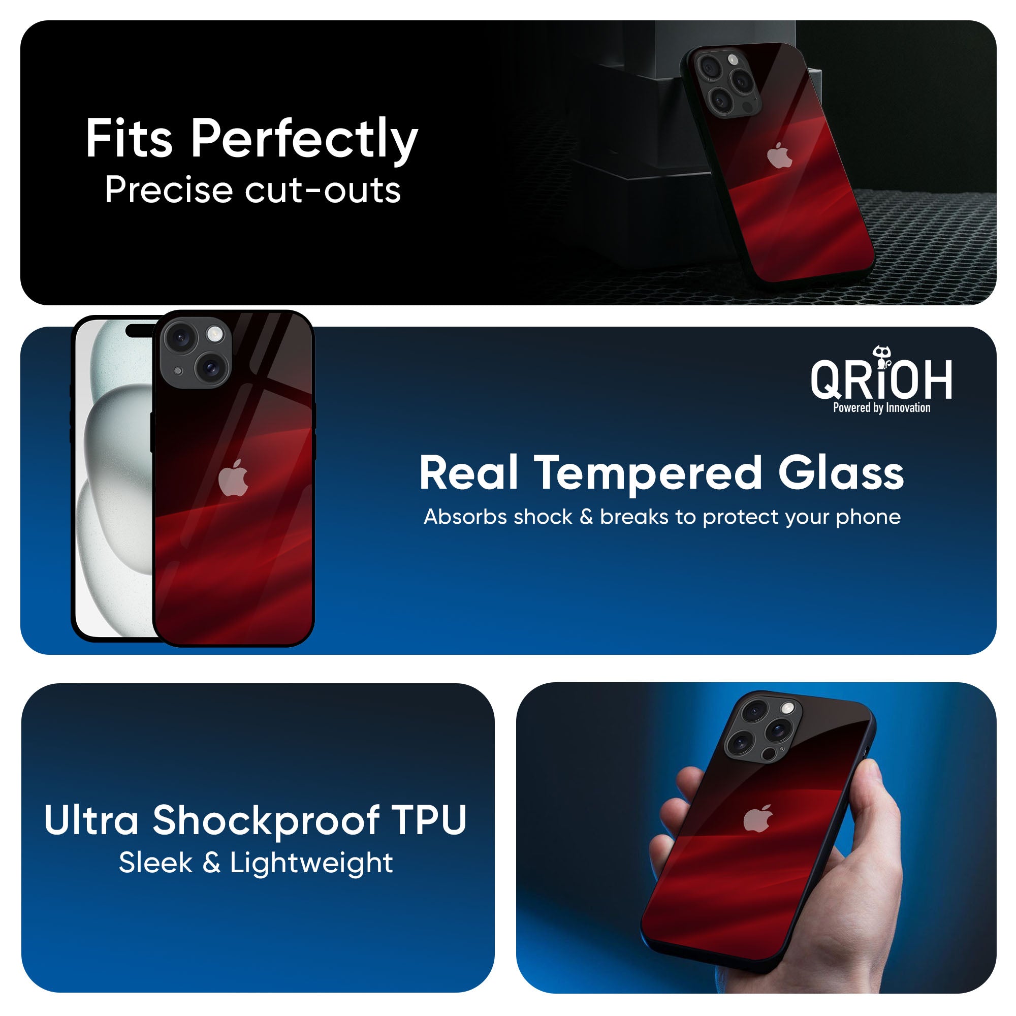 Bloody Rays Glass Case for iPhone 16 Pro Max