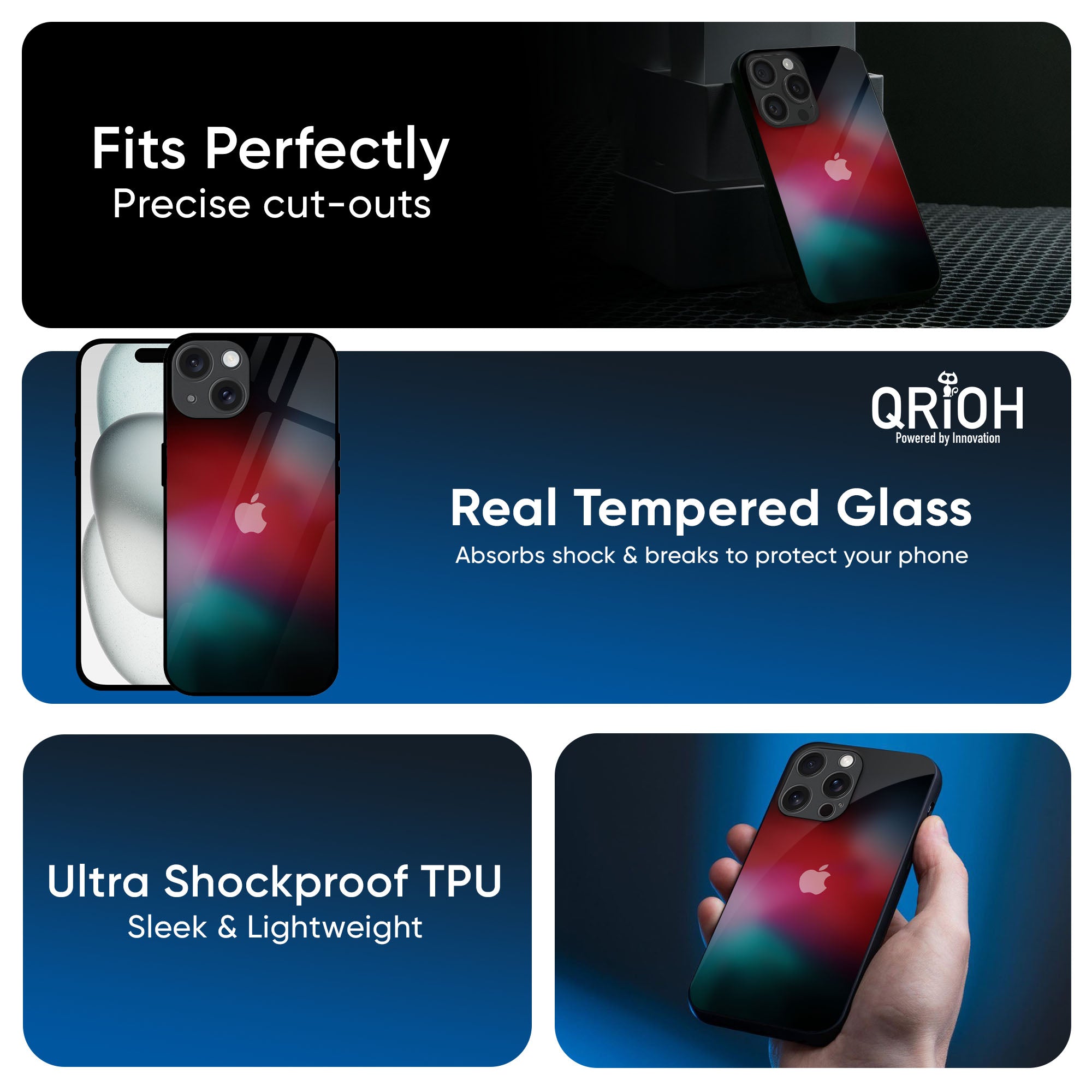 Mystere Red Glass Case for iPhone 16 Pro Max
