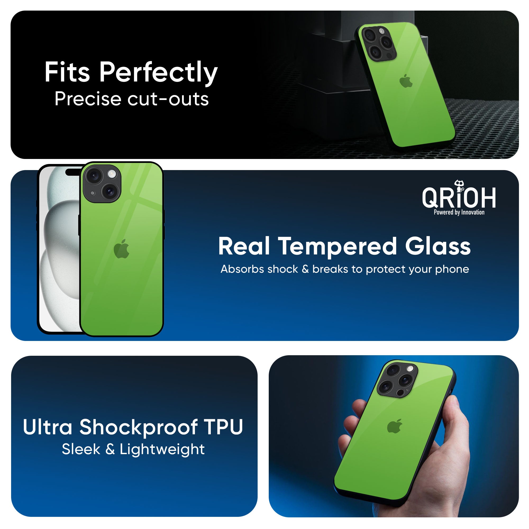 Paradise Green Glass Case For iPhone 16 Pro Max