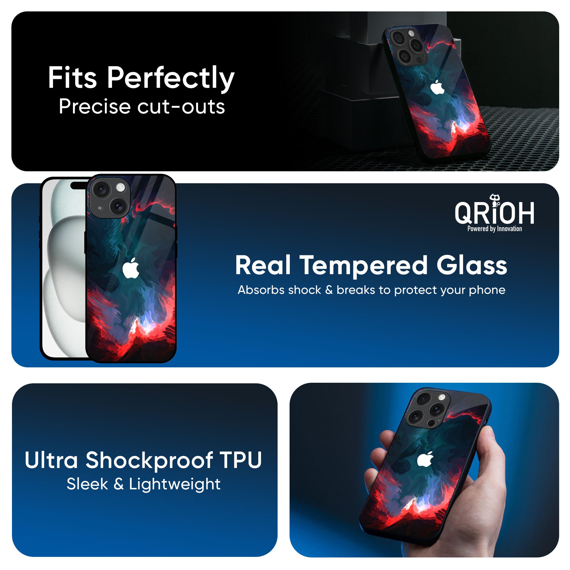 Brush Art Glass Case For iPhone 16 Pro Max