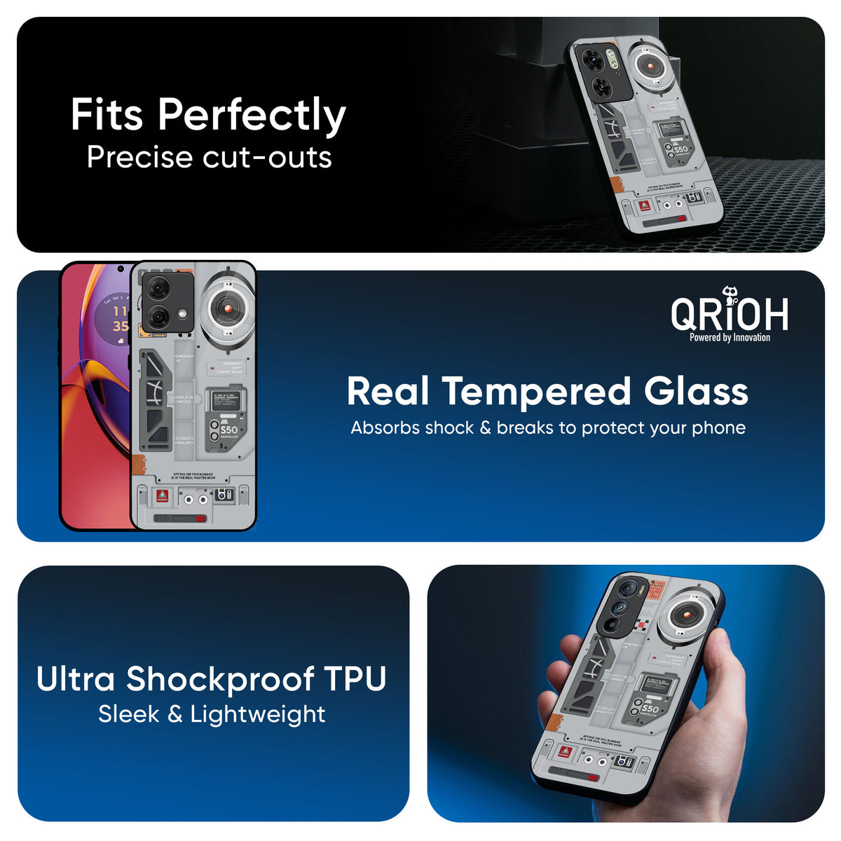 Plasma Shield Glass Case for Motorola G84 5G