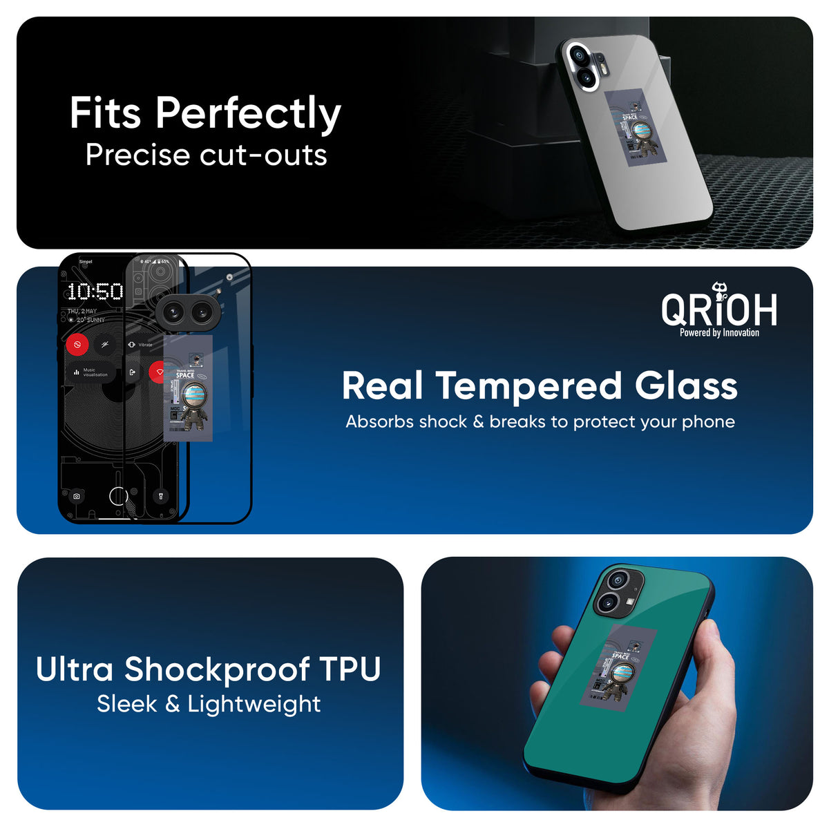 Space Travel Glass Case for Nothing CMF Phone 1