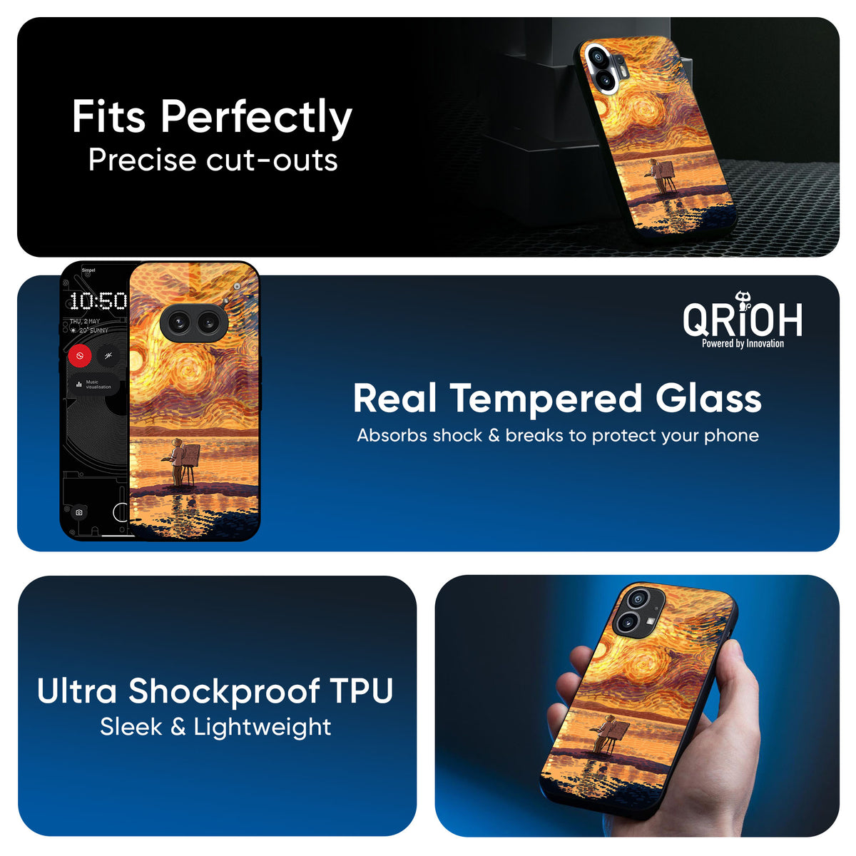 Sunset Vincent Glass Case for Nothing CMF Phone 1