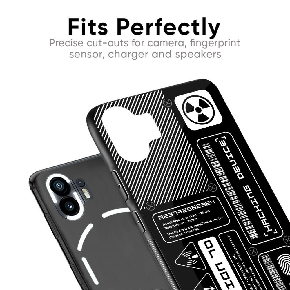 Futuristic Art Glass Case for Nothing Phone 2
