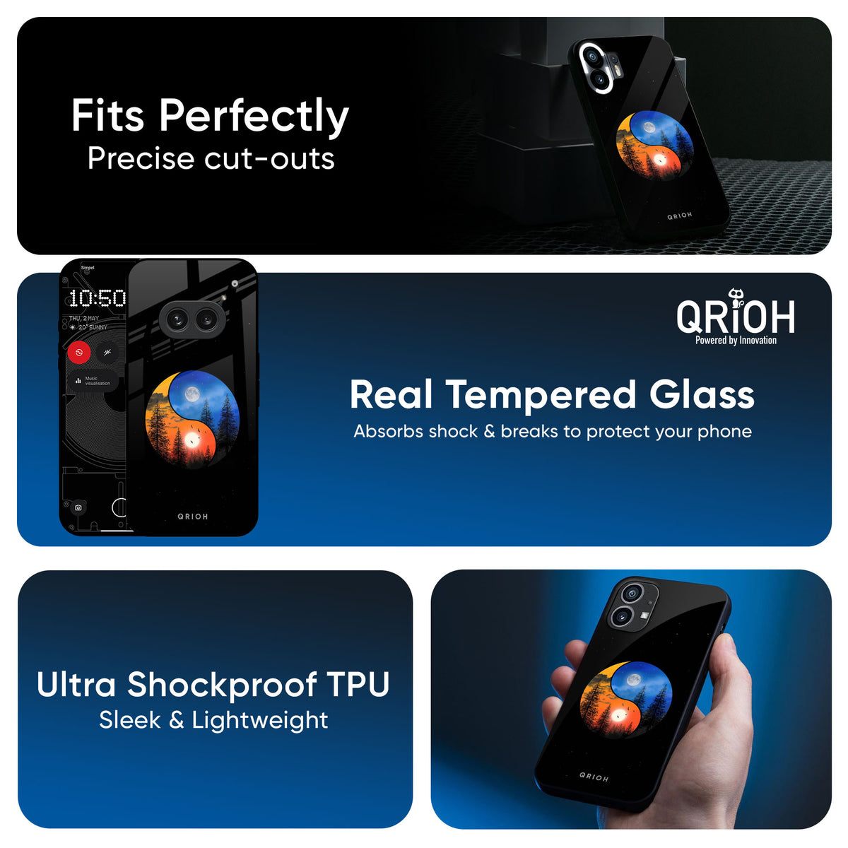 Yin Yang Balance Glass Case for Nothing CMF Phone 1