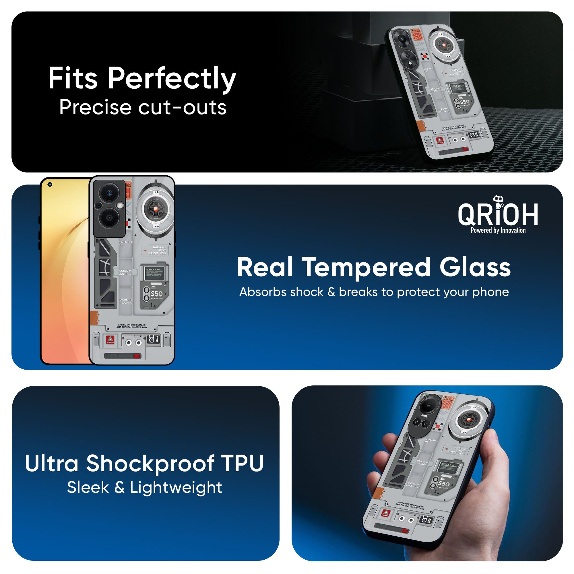 Plasma Shield Glass Case for Oppo Reno4 Pro