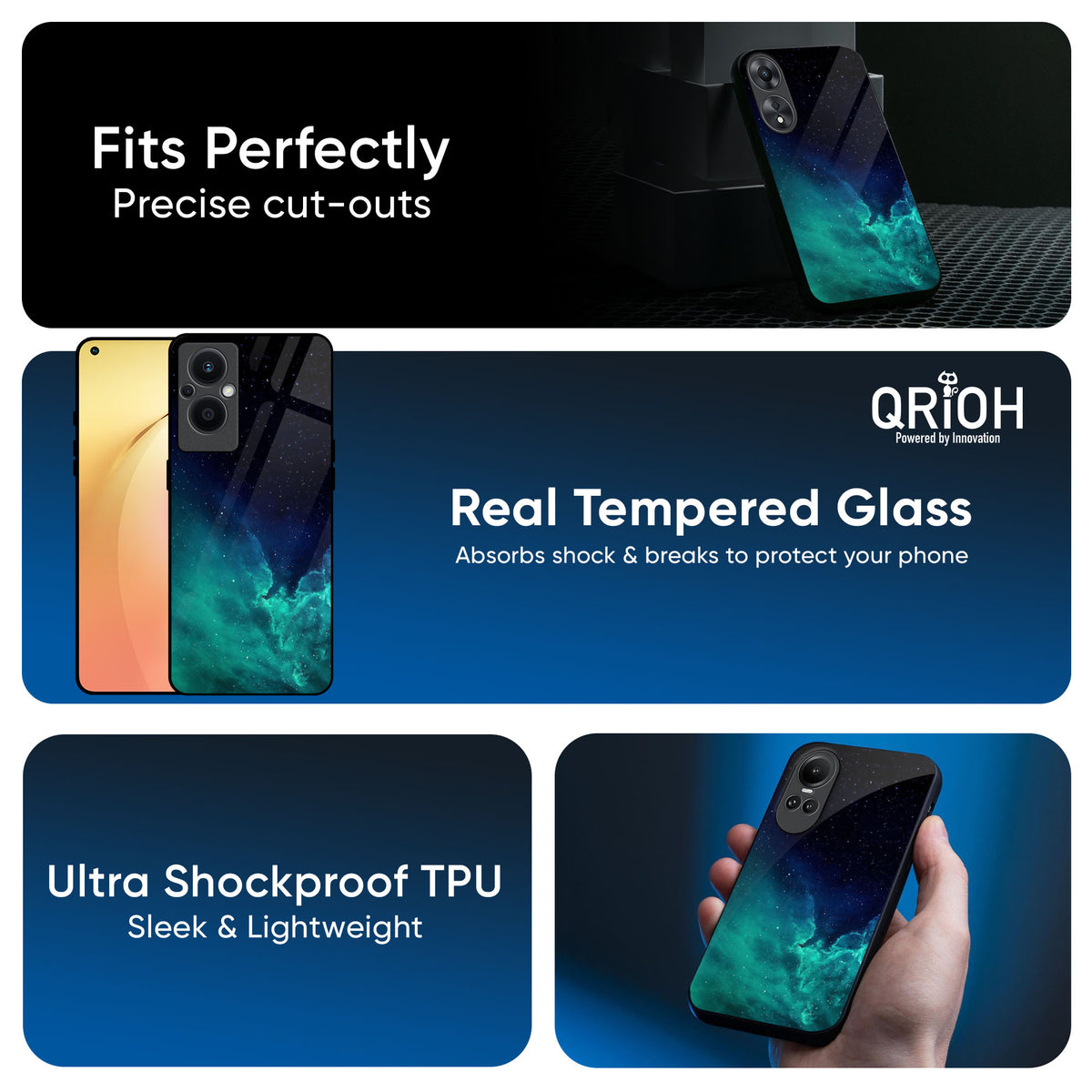 Winter Sky Zone Glass Case For OPPO A3 Pro 5G