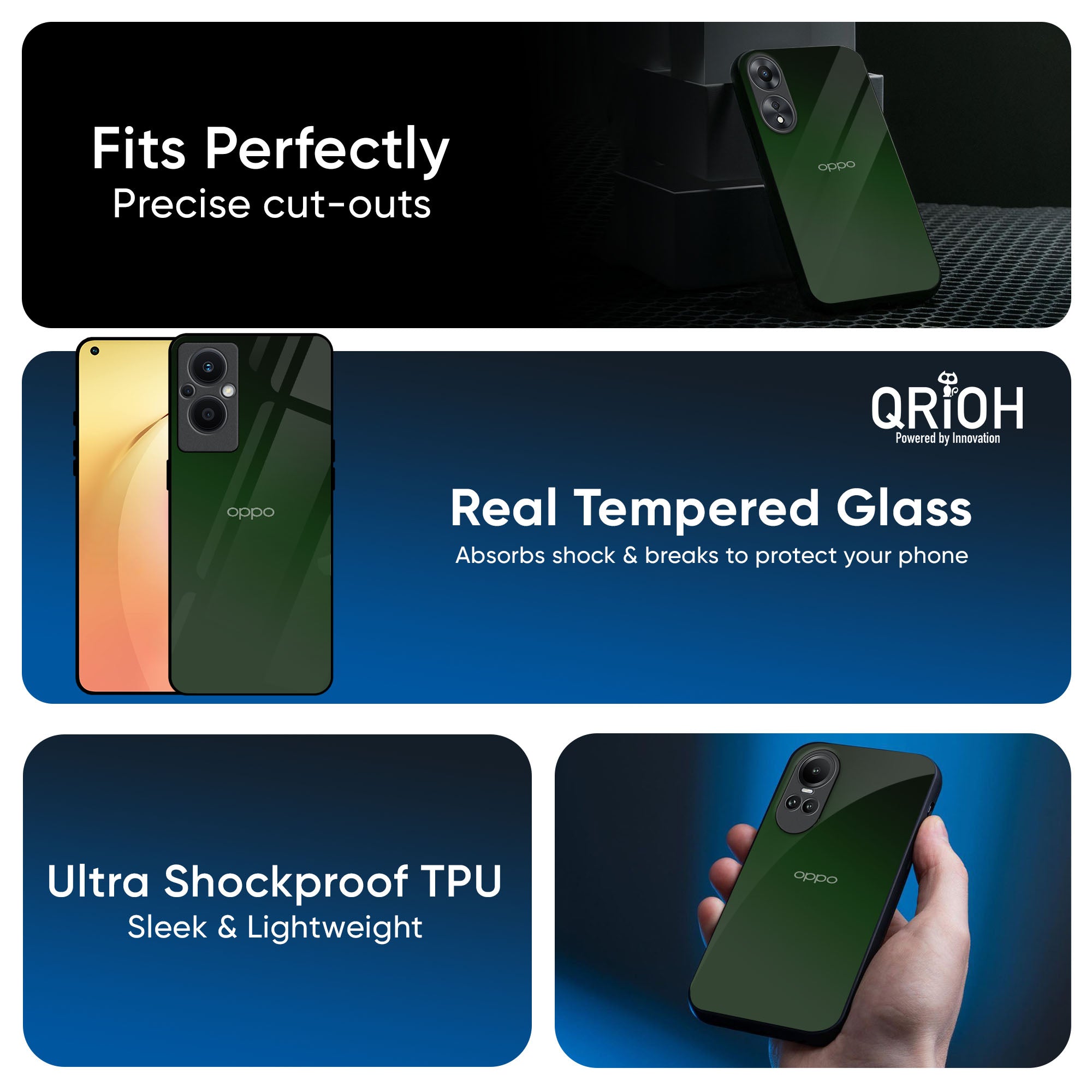 Deep Forest Glass Case for OPPO A3 Pro 5G