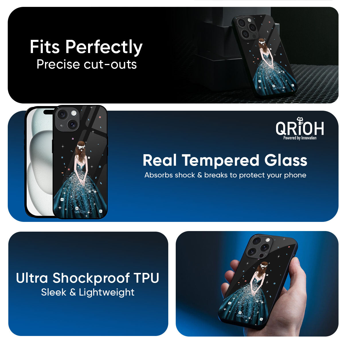 Queen Of Fashion Glass Case for iPhone 17