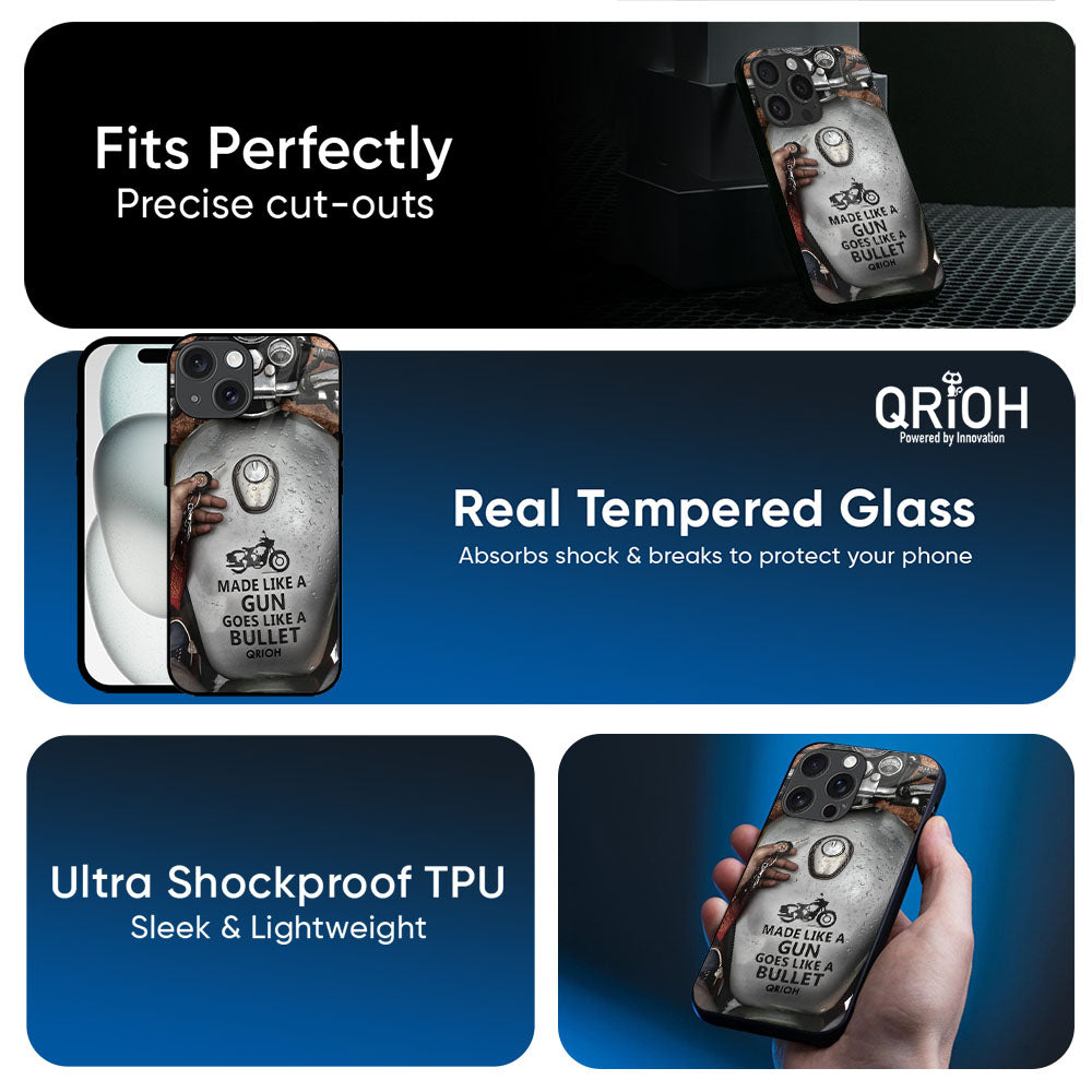 Royal Bike Glass Case for Apple iPhone 17e