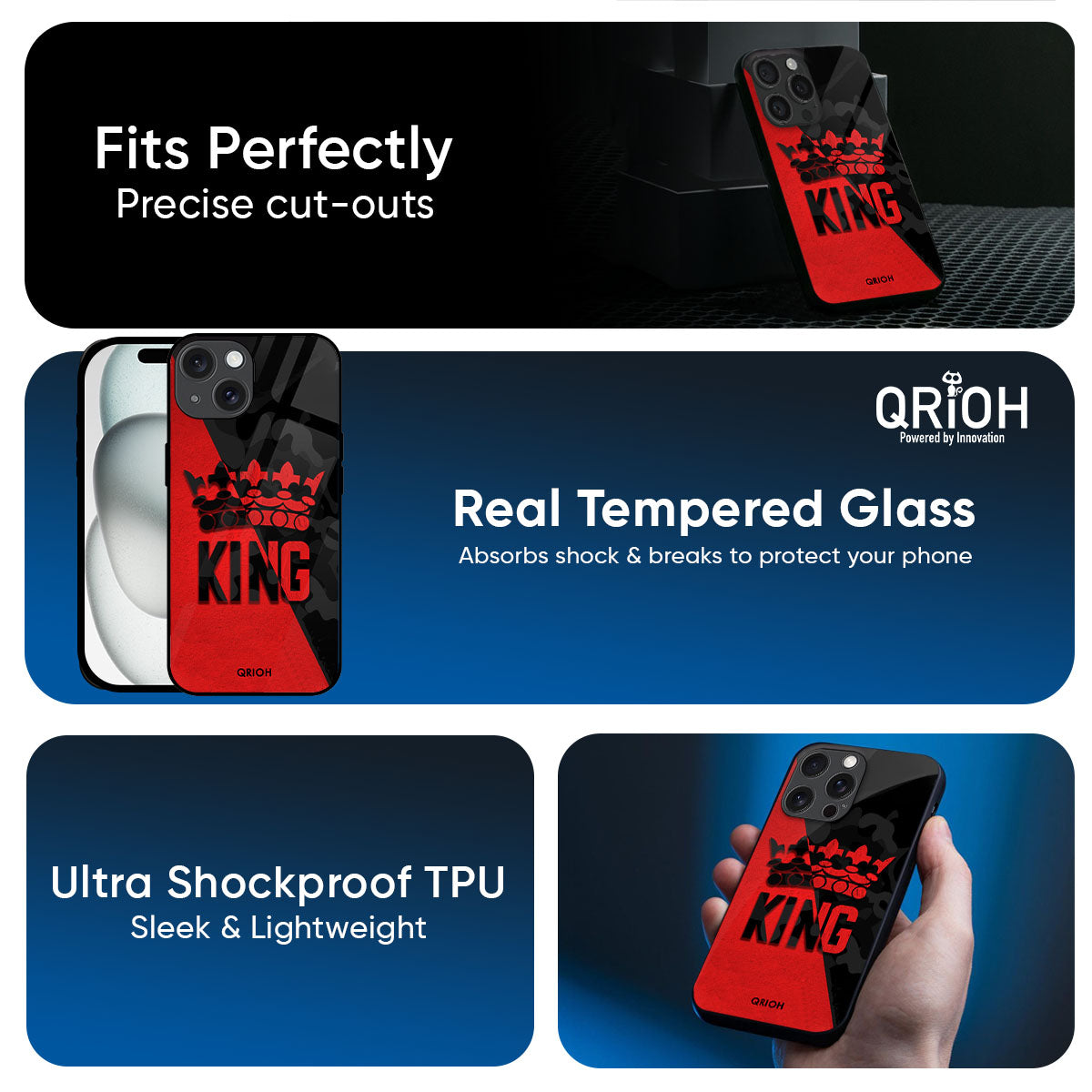 I Am A King Glass Case for iPhone 17
