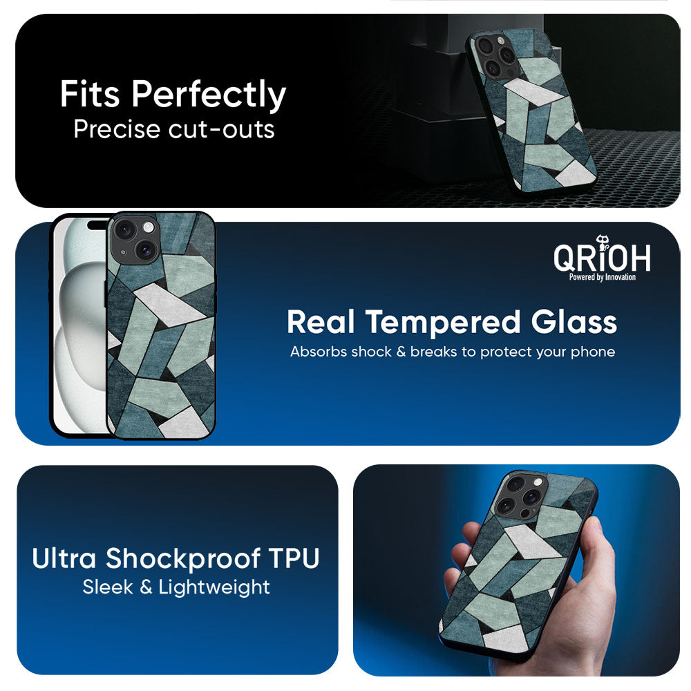 Abstact Tiles Glass Case for Apple iPhone 17e