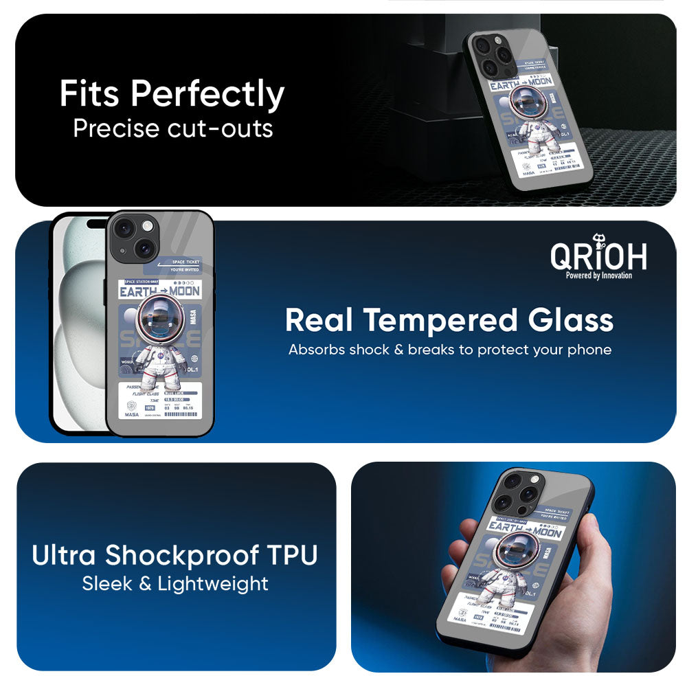 Space Flight Pass Glass Case for Apple iPhone 17e