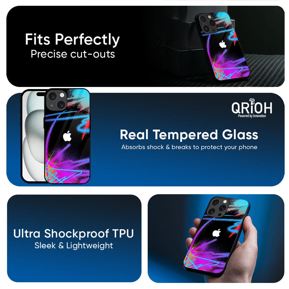 Brushy Color Glass Case for Apple iPhone 17e
