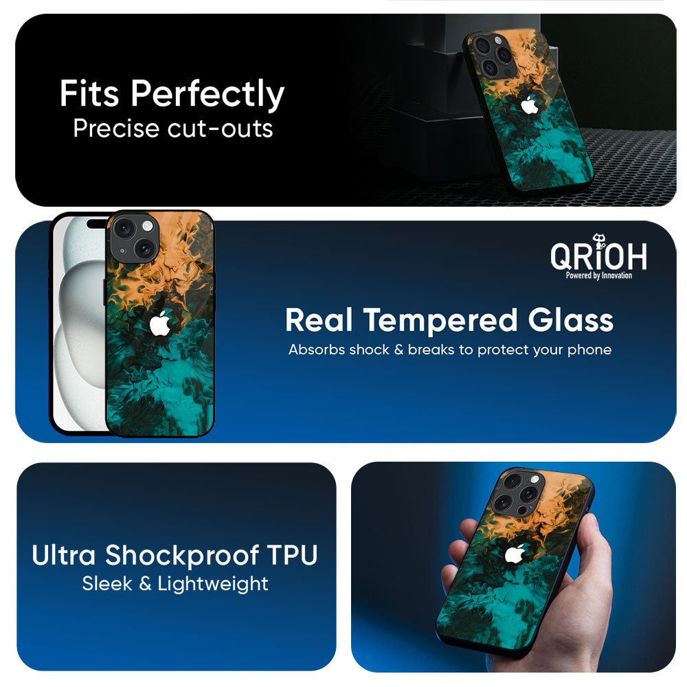 Watercolor Wave Glass Case for Apple iPhone 17e