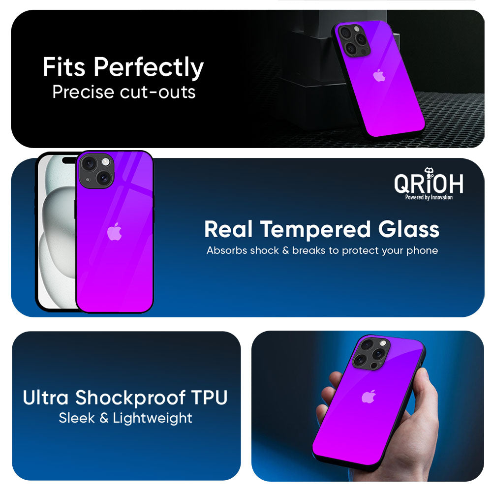 Purple Pink Glass Case for Apple iPhone 17e