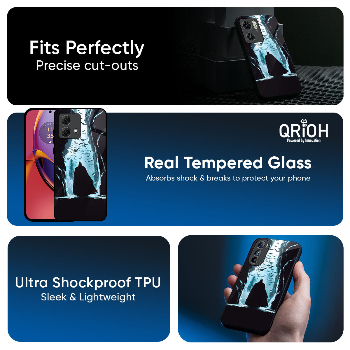 Dark Man In Cave Glass Case for Motorola Edge 70 Pro 5G