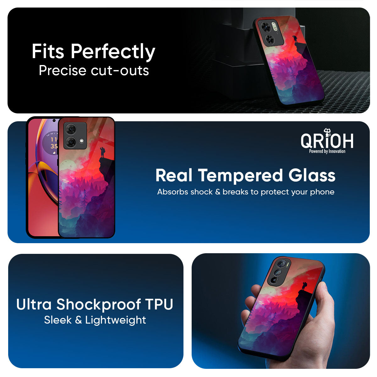 Dream So High Glass Case For Motorola G05