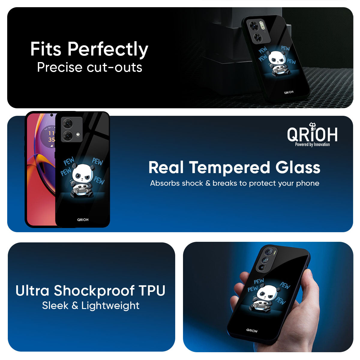 Pew Pew Glass Case for Motorola Edge 70 5G