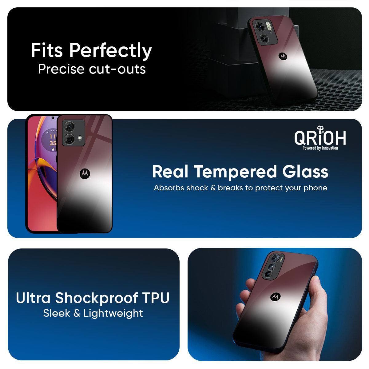 Soft Blur Glass Case for Motorola Edge 70 5G