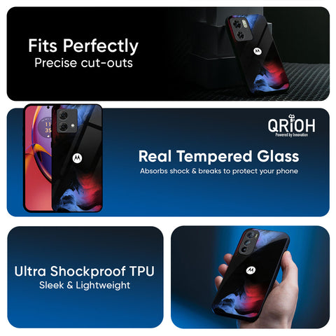 Fine Art Wave Glass Case for Motorola G75 5G