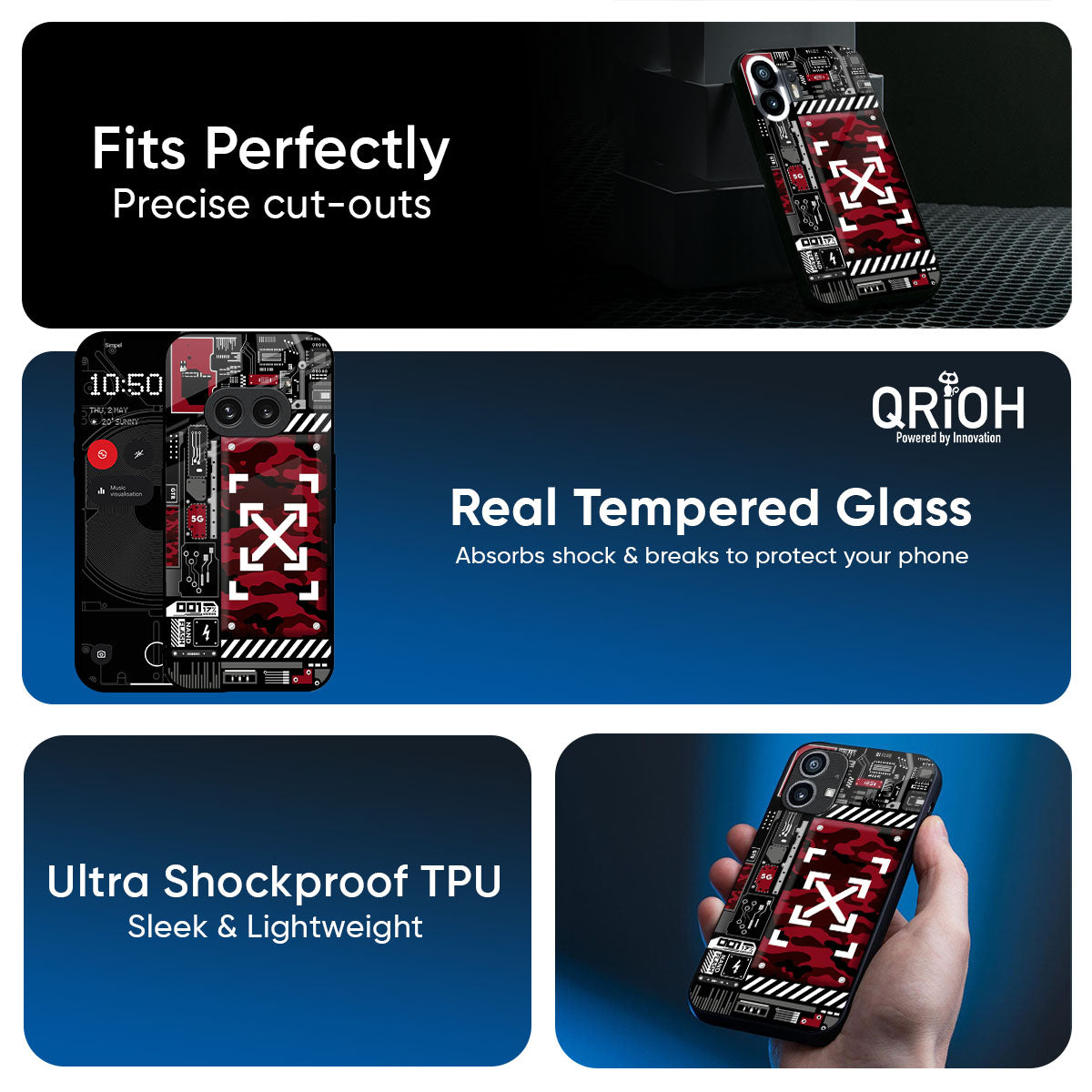 Technology Art Glass Case for Nothing Phone 3a Pro
