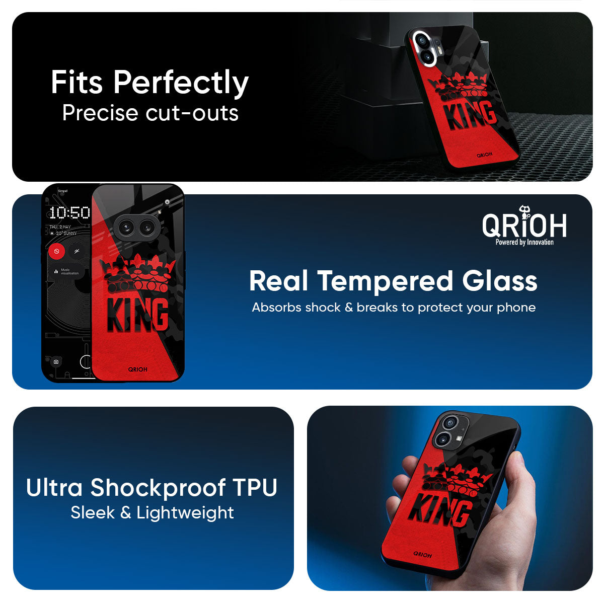 I Am A King Glass Case for Nothing CMF Phone 2 Pro
