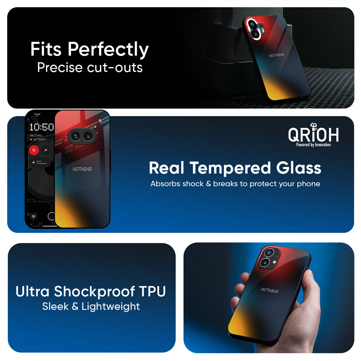 Prismatic Glass Case for Nothing Phone 4a Pro 5G
