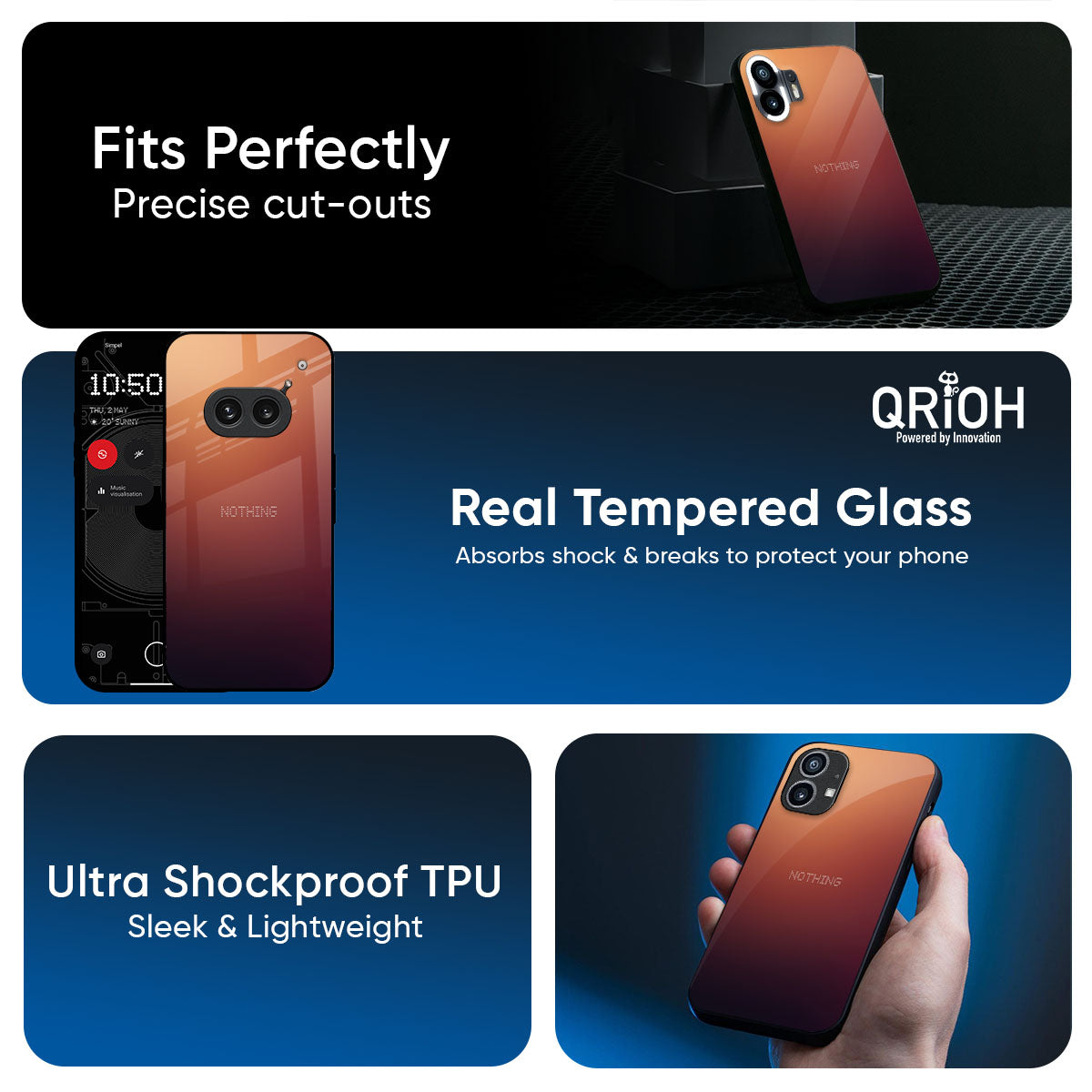 Sunset Background Glass Case for Nothing Phone 3a Pro