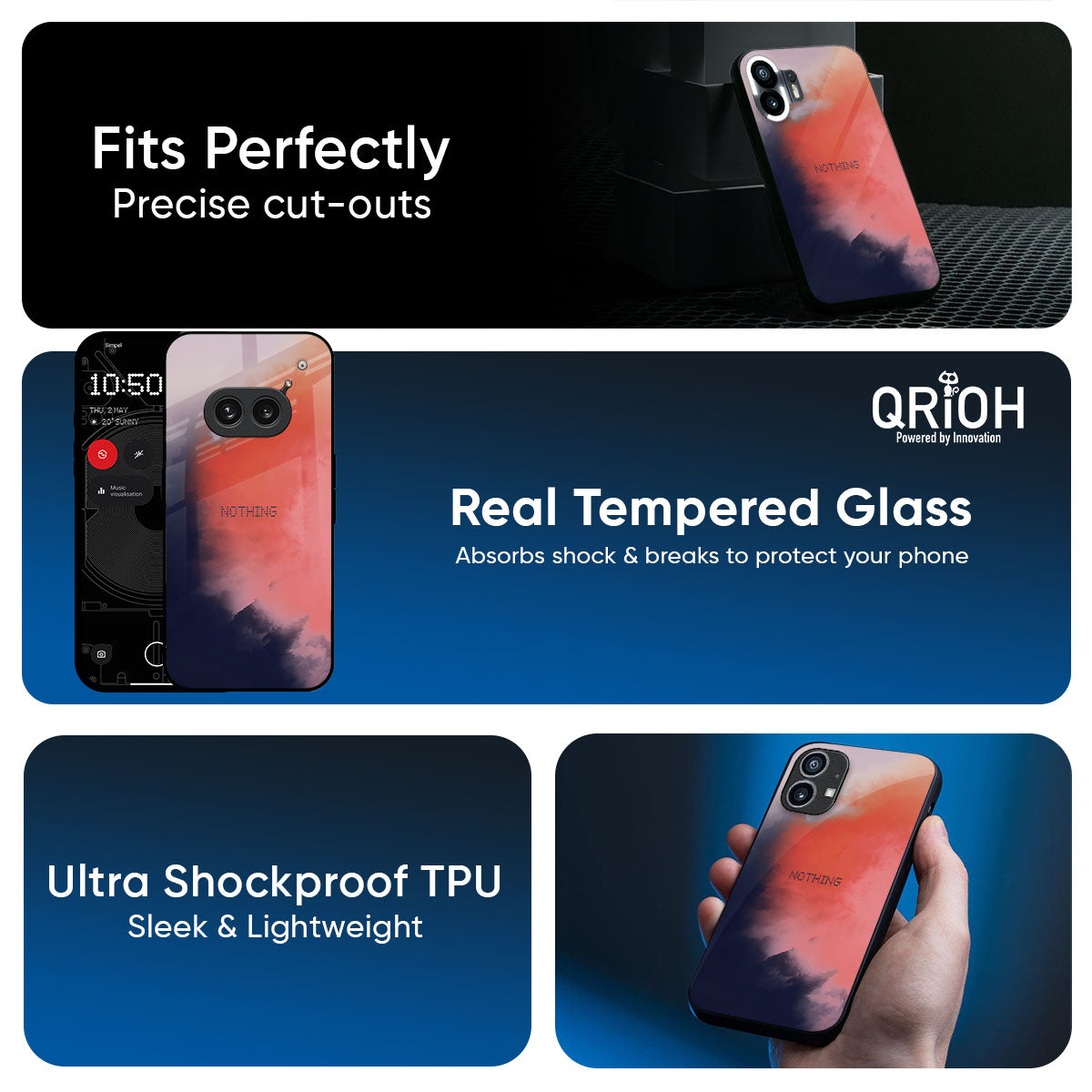 Scary Weather Glass Case for Nothing Phone 4a 5G