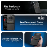 Grey Metallic Glass Case For Nothing Phone 3a Pro