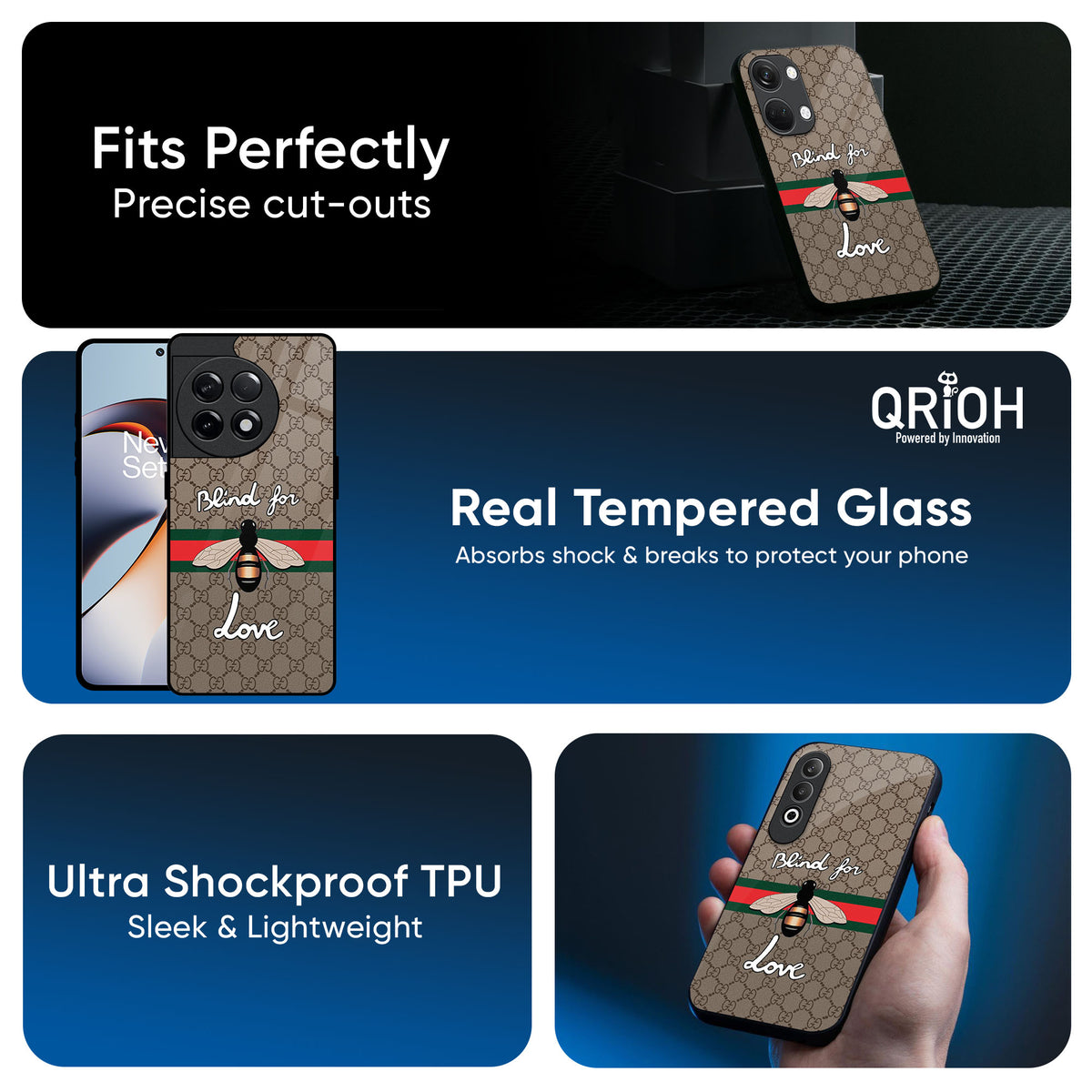 Blind For Love Glass Case for OnePlus 15R 5G