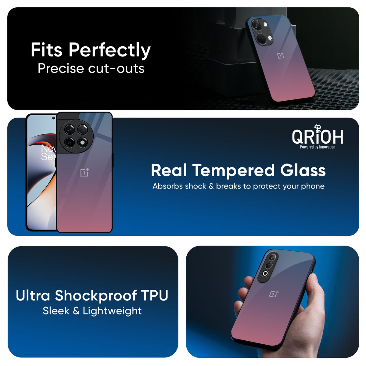 Pastel Gradient Glass Case for OnePlus 15 5G