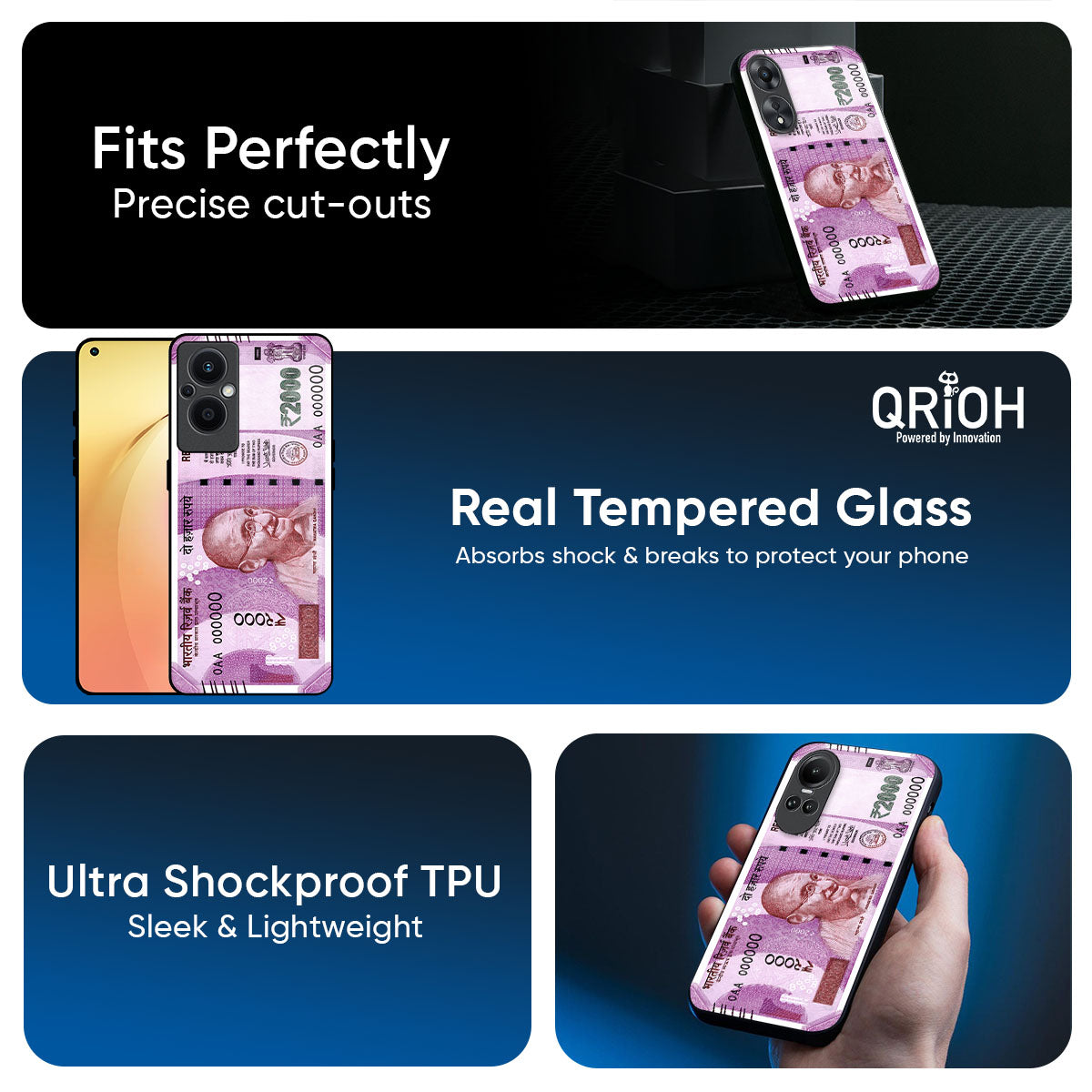 Stock Out Currency Glass Case for Oppo K13 Turbo Pro 5G