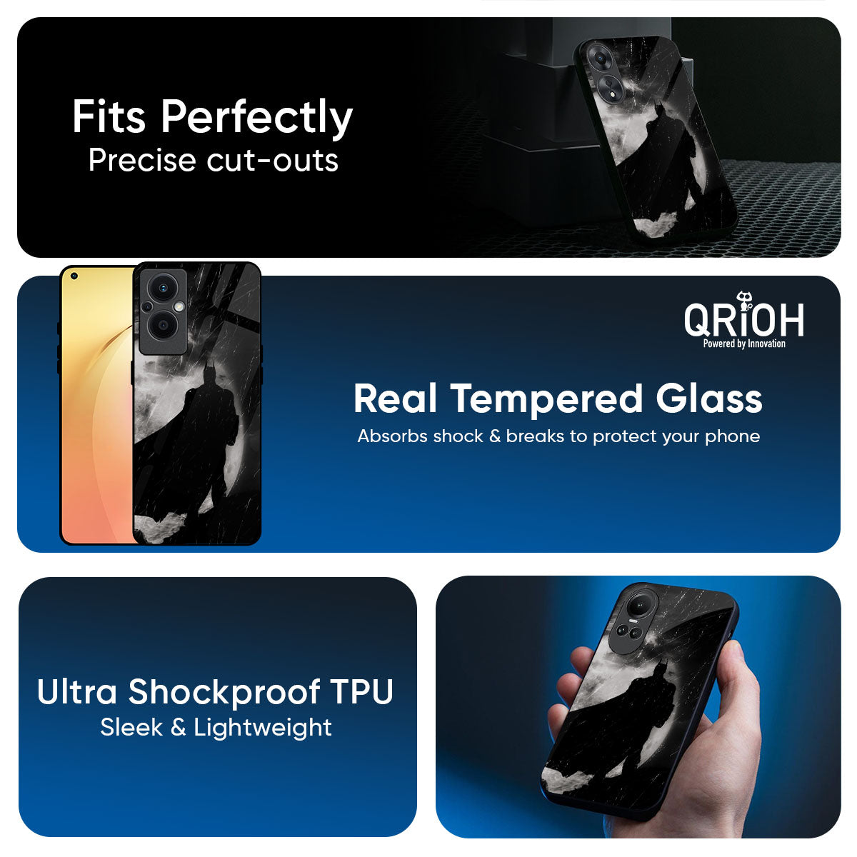 Dark Warrior Hero Glass Case for Oppo K13 Turbo Pro 5G